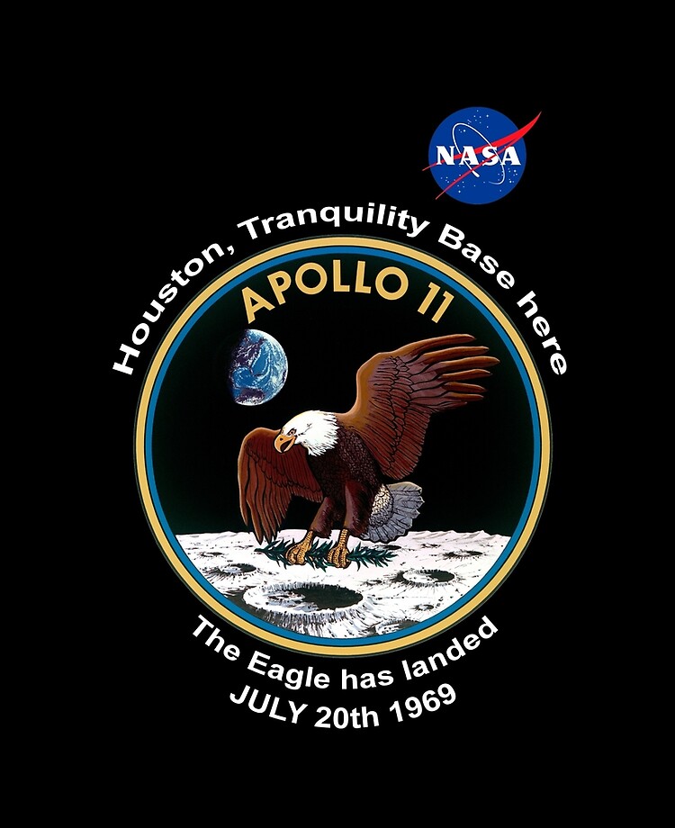 Funda y vinilo para iPad «NASA Apolo El Águila ha aterrizado» de Merch-Tees  | Redbubble