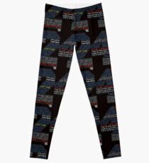 Hitchhiker's Guide 42 Quotes Leggings