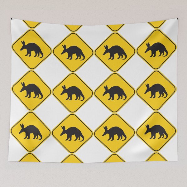 Item preview, Aardvark crossing/caution road sign! designed and sold by ArtBart.