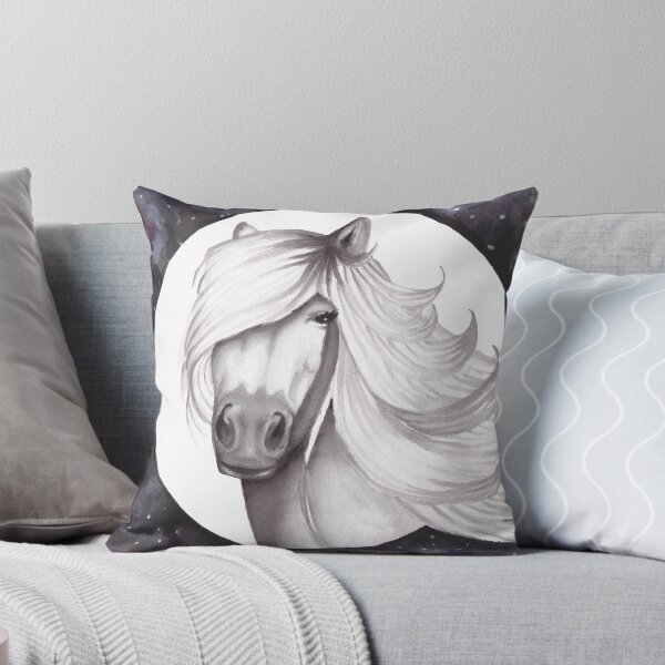 Item preview, Cosmic Horse Watercolor Painting Galaxy Sky designed and sold by Samantha Roberts.