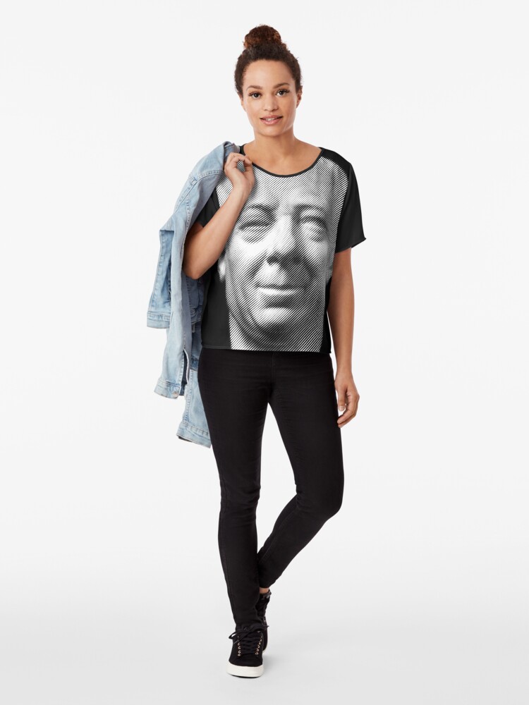 Alternate view of Leonhard Euler, portrait Chiffon Top