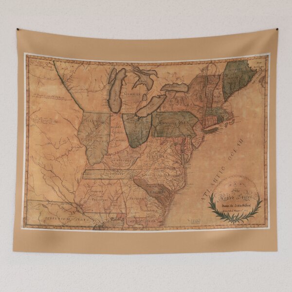 Item preview, Map of the United States (1812) designed and sold by allhistory.