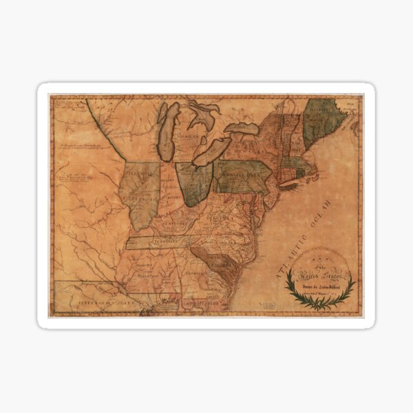 quot Map of the United States 1812 quot - St,small,507x507 Pad,600x600,f8f8f8.u4 