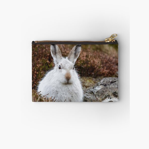 Item preview, The white bunny, rabbit, mountain hare in the rain designed and sold by chanonry.