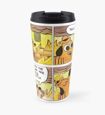 This is Fine (4 Panel Comic) Travel Mug