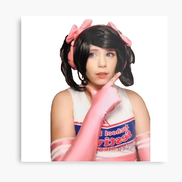 Hit or Miss Nyannyan Cosplay Tik Tok Meme Metal Print