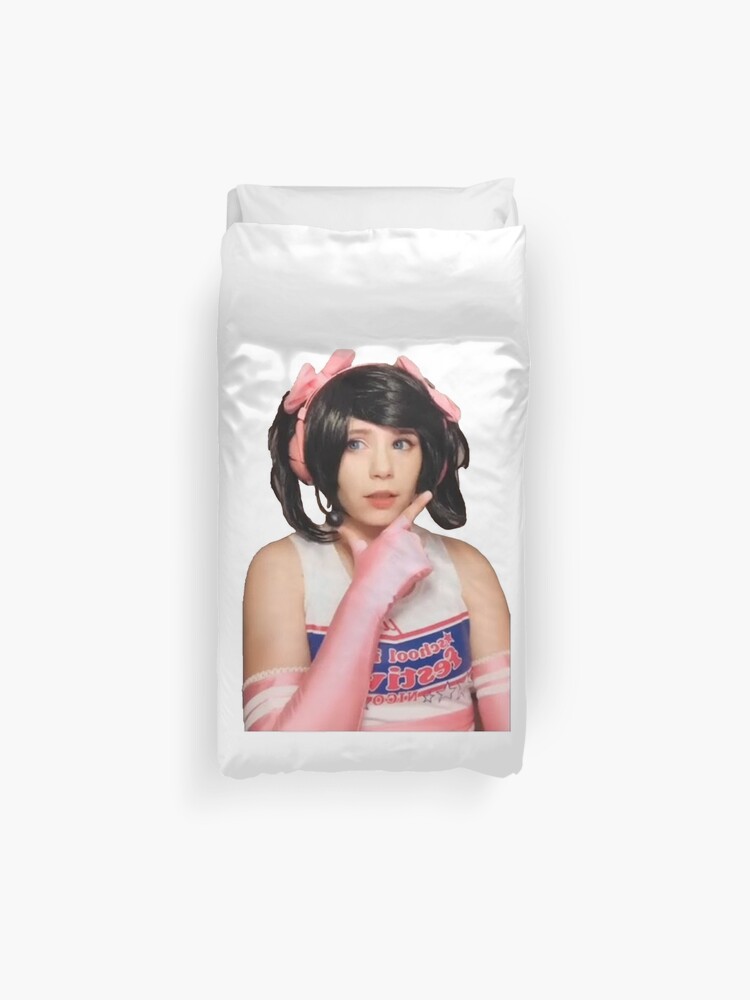 Hit Or Miss Nyannyan Cosplay Tik Tok Meme Duvet Cover - 