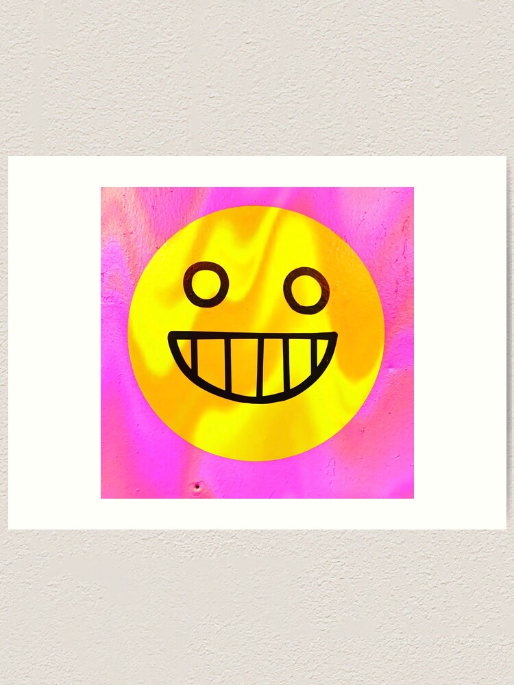 Smiley Face Art Print For Sale By Jaceyerin Redbubble