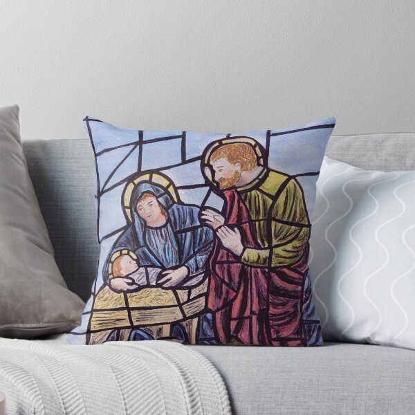 Item preview, Stained glass nativity designed and sold by Dan Wagner.