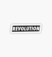 Pegatina 'REVOLUTION' Diseño tipográfico simple pero con estilo