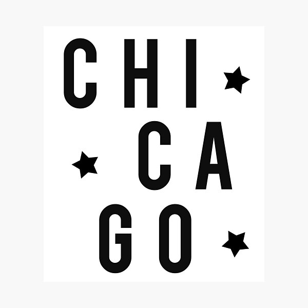 Chicago Stars - Black Photographic Print