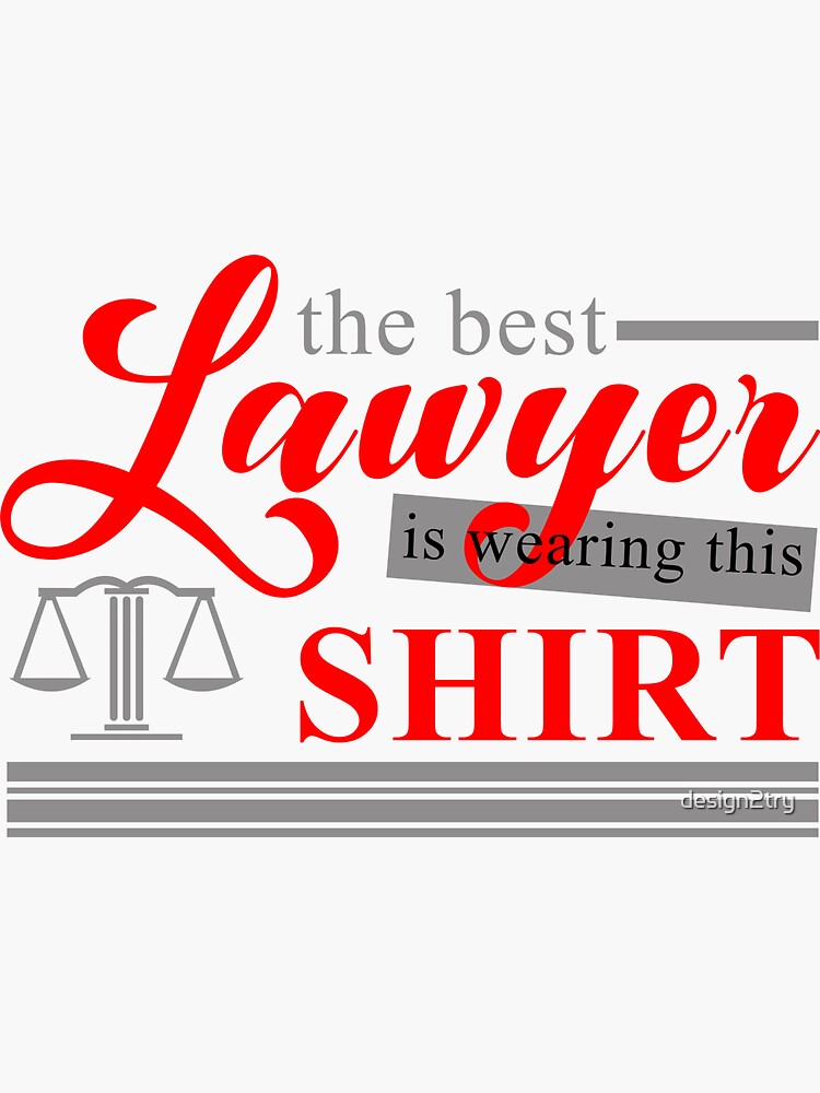 "Lawyer Law Attorney Prosecutor Judge Gift" Sticker for Sale by