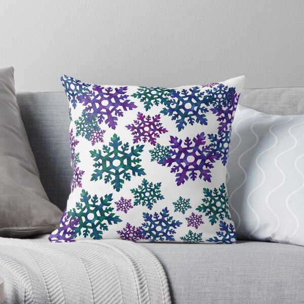 Winter Snow Throw Pillow