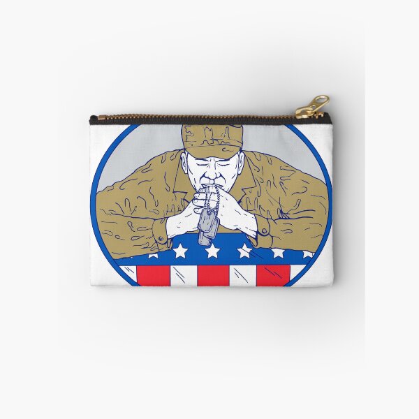 Item preview, American Soldier Praying Drawing Color designed and sold by patrimonio.