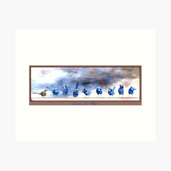 Item preview, Love Is Blue designed and sold by Sunshiine - Wendy Slee.