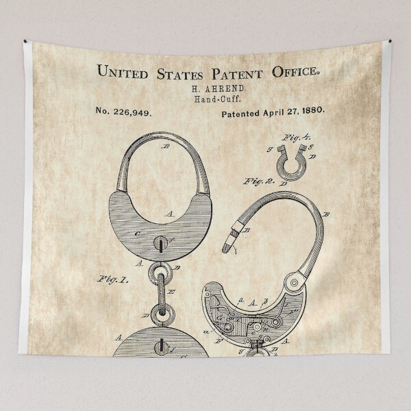 Item preview, Handcuff Patent  - Circa 1880 designed and sold by Marlene Watson-Hall.