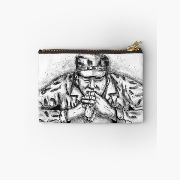 Item preview, African American Soldier Praying Tattoo designed and sold by patrimonio.
