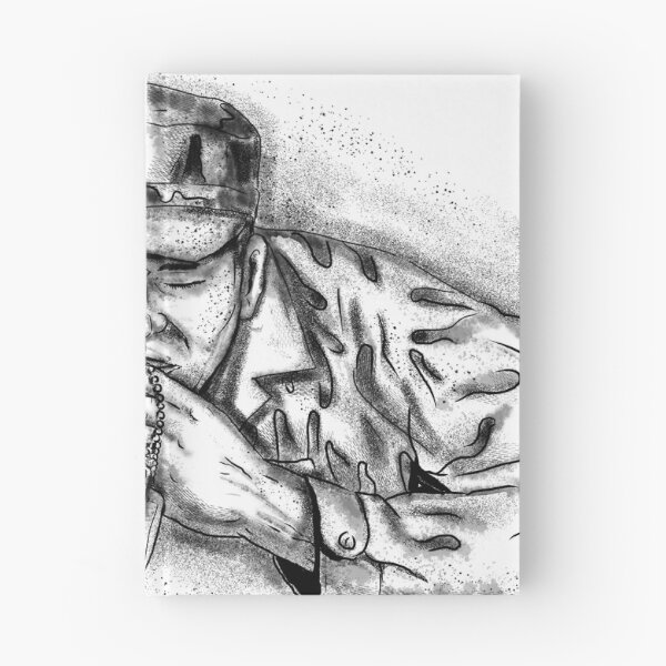 Item preview, African American Soldier Praying Tattoo designed and sold by patrimonio.