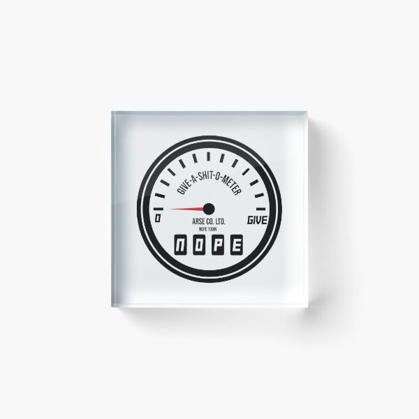 Item preview, Give a shit o meter – whatever designed and sold by alltheprints.
