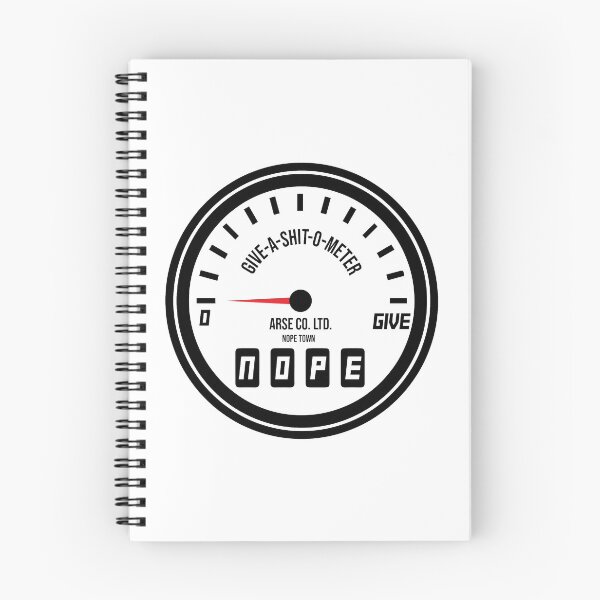 Item preview, Give a shit o meter – whatever designed and sold by alltheprints.