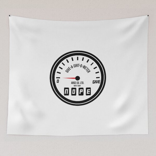 Item preview, Give a shit o meter – whatever designed and sold by alltheprints.