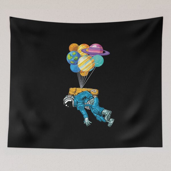 Item preview, Astronaut Floating Space Balloon Planets designed and sold by designeclipse.