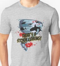 Shark Tornado - Shark Cult Movie - Shark Attack - Shark Tornado Horror Movie Parody - Storm's Coming! Unisex T-Shirt