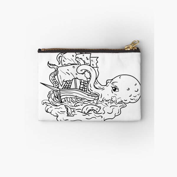 Item preview, Kraken Attacking Sailing Ship Doodle Art designed and sold by patrimonio.
