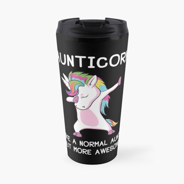 Aunticorn Unicorn Aunt Travel Mug
