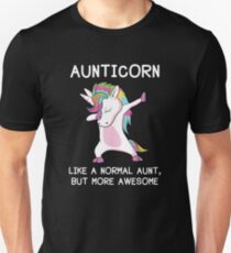 Camiseta ajustada Tía unicornio aunticorn