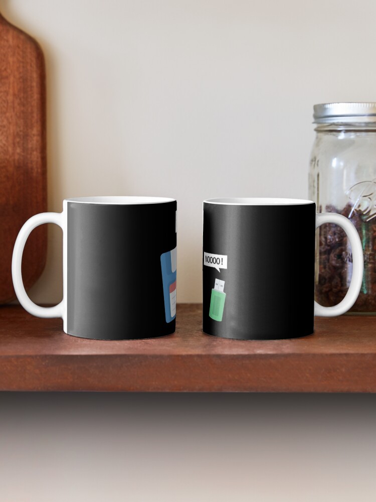 Floppy Disc And Usb Stick I Am Your Father Noo Fun Coffee Mug by