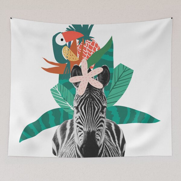 Item preview, Tropical Zebra designed and sold by Donna Carter.