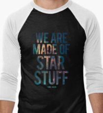 Camiseta ¾ bicolor para hombre Estamos hechos de Star Stuff - Carl Sagan Quote