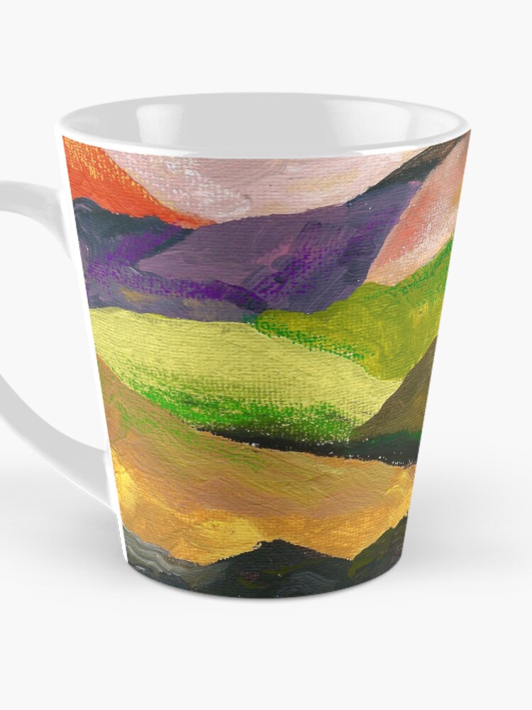 Thumbnail 3 of 4, Coffee Mug, Abstract Mountains designed and sold by creativxly.