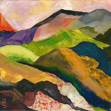 Artwork thumbnail, Abstract Mountains by Gabriela Snead