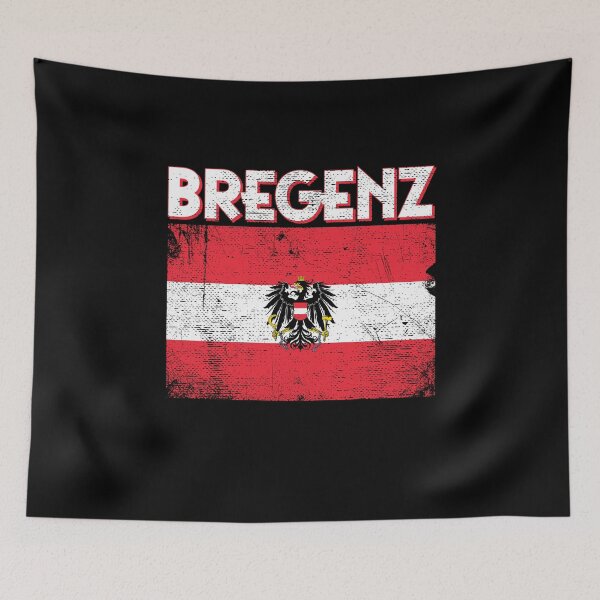 Item preview, Bregenz Distressed Austrian Flag Design with the Austrian Coat of Arms designed and sold by dk80.
