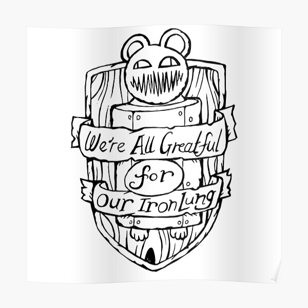 Radiohead - My Iron Lung - Illustrated Lyrics Poster