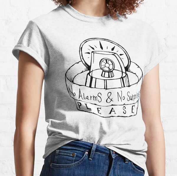 Radiohead - No Surprises - Illustré Paroles T-shirt classique