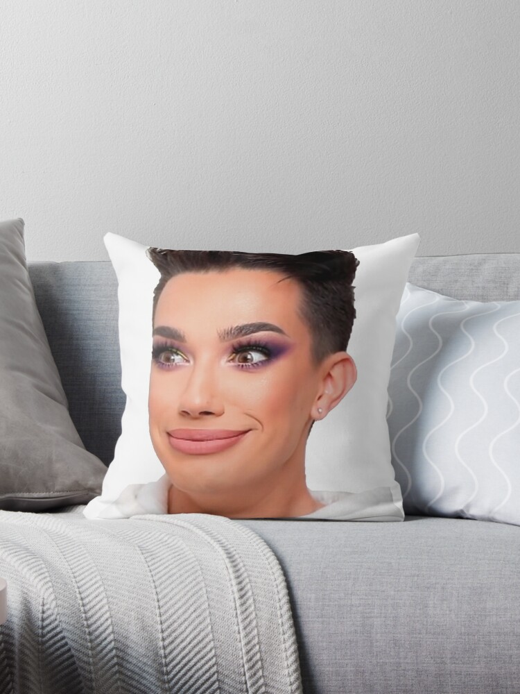 James Charles Awkward Face Pillow