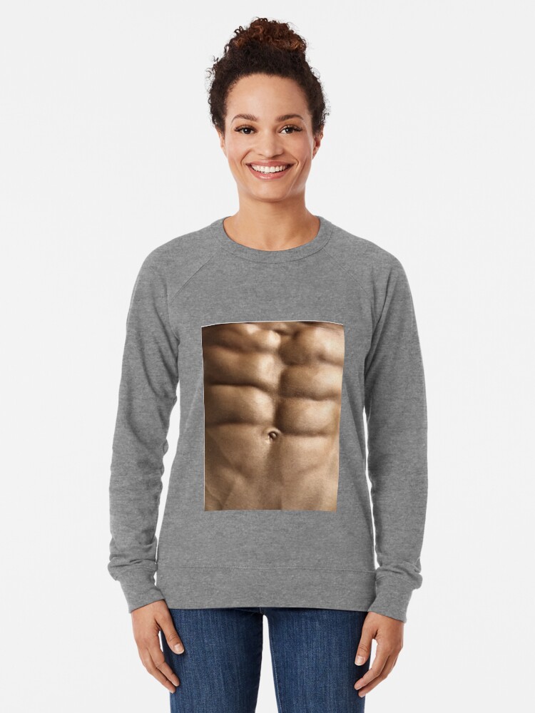 Six Pack Sexy Six Pack Lightweight Sweatshirt By Bakkmann Redbubble - six pack abs six pack t shirt roblox