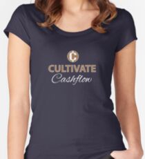 Cultivate Cashflow Financial Freedom Retire Early Fitted Scoop T-Shirt
