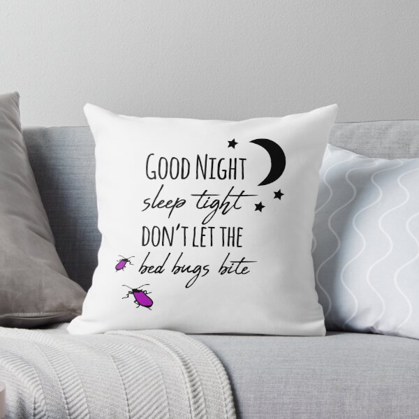 Sleeps Pillows Cushions Redbubble - dont let the bed bugs bite robloxmemes