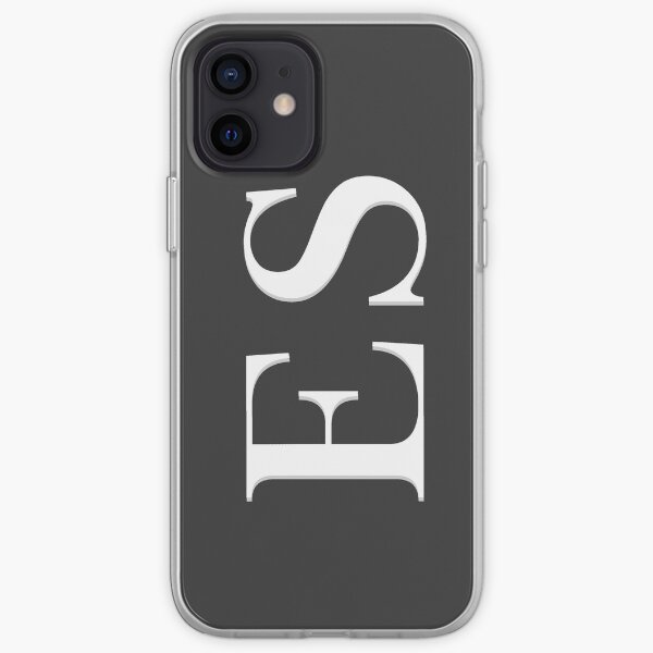 Customizable initial case- Black White (message us before buying) iPhone Soft Case