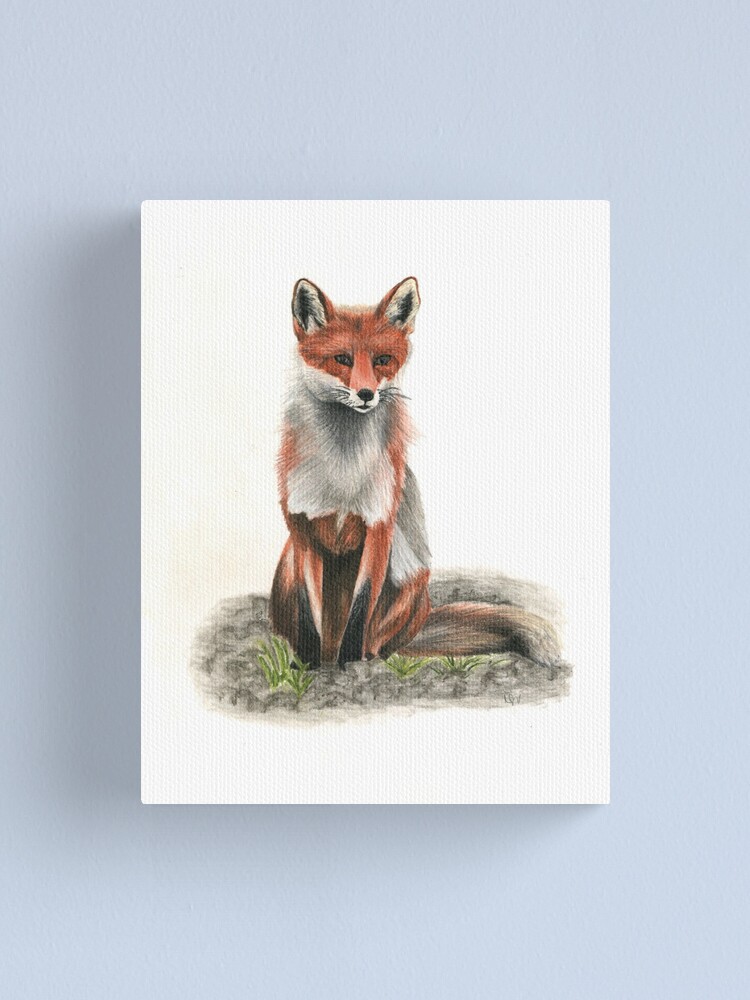 gratuit Renard mère avec Renard enfant l'eau couleur, pastel