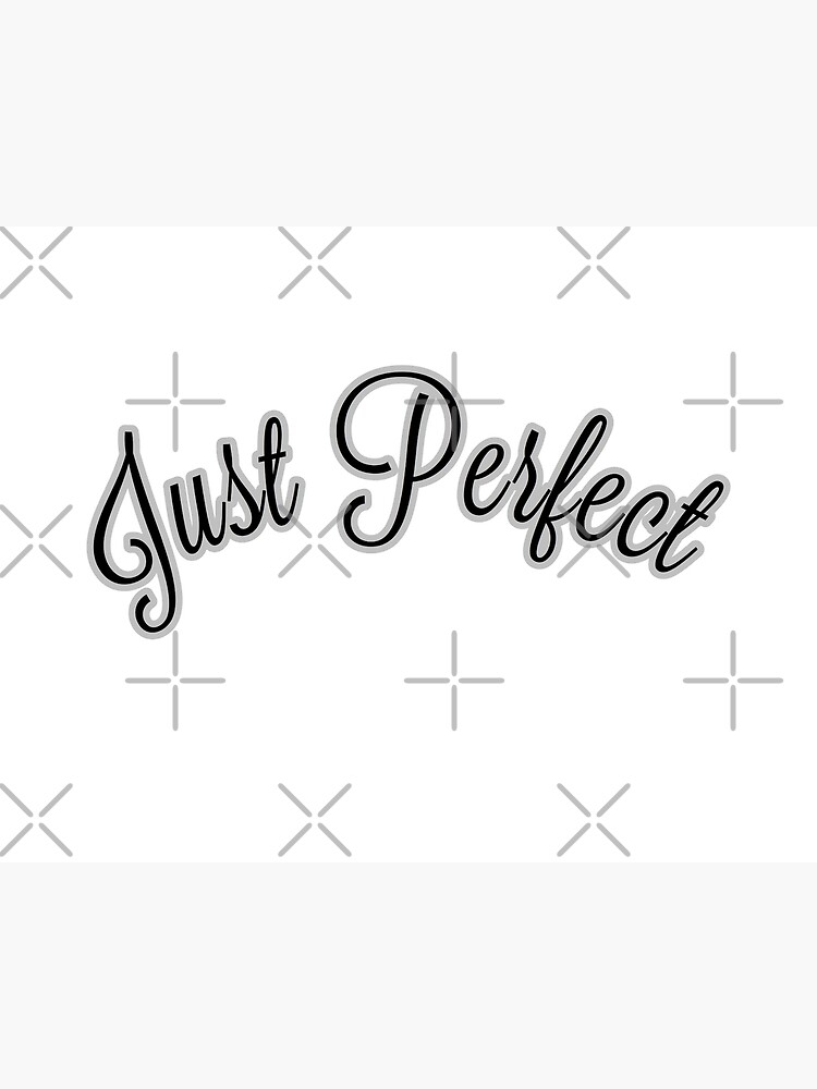 "Just perfect text logo" Poster for Sale by bambino12345678 Redbubble