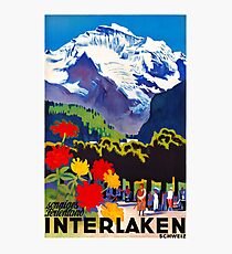 Vintage Reise-Plakat der Schweiz wieder hergestellt Fotodruck