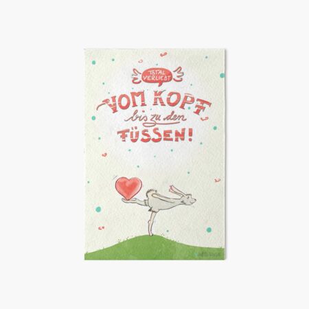 Hase mit Herz – verliebt Galeriedruck