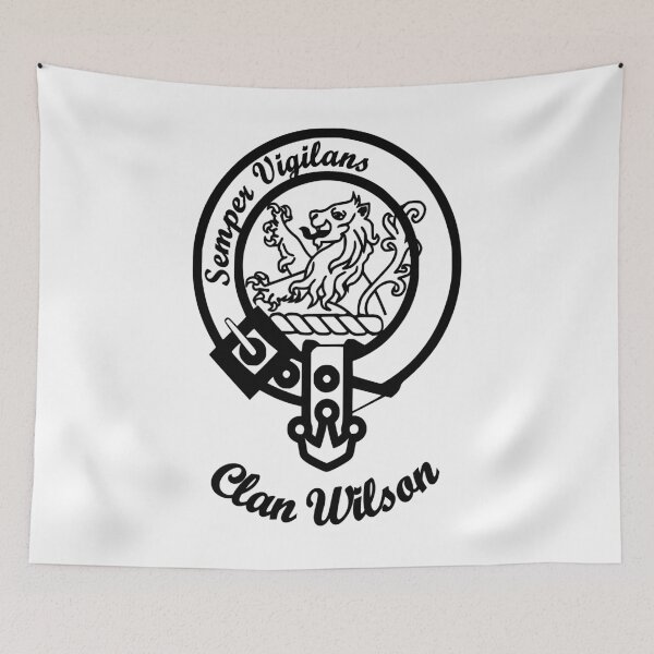 Artikelvorschau, Clan Wilson schottischer Nachname Nachname entworfen und verkauft von BagTown Clans.