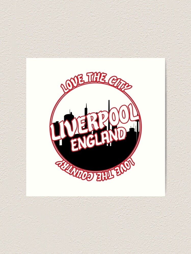 liverpool england city logo art print by lsvds redbubble redbubble