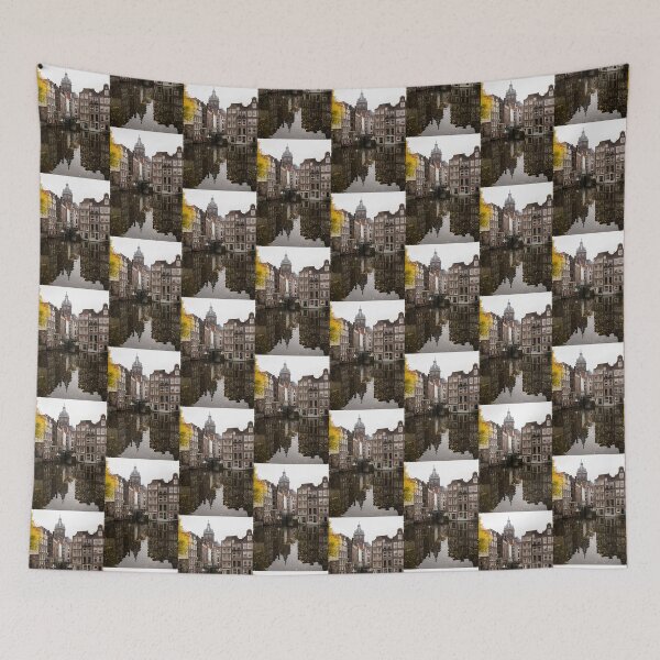 Item preview, Amsterdam - Reflecting on Autumn Canal Houses designed and sold by Georgia Mizuleva.